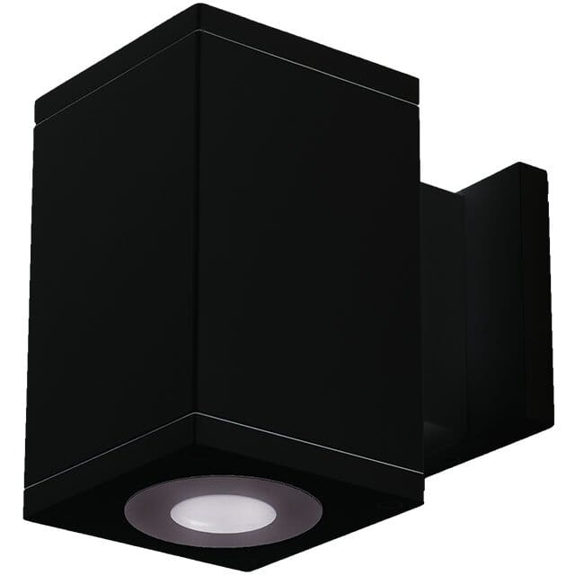 WAC Cube Arch 4000K 2-Light Outdoor Wall Light in Black