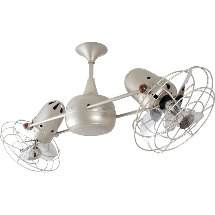 Matthews Duplo-Dinamico 39" Indoor Ceiling Fan in Brushed Nickel Matthews Duplo-Dinamico 39" Indoor Ceiling Fan in Brushed Nickel