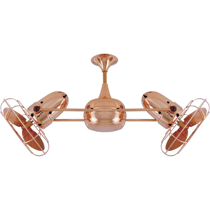 Duplo-Dinamico 3-Speed AC 39" Ceiling Fan in Polished Copper with Polished Copper blades Duplo-Dinamico 3-Speed AC 39" Ceiling Fan in Polished Copper with Polished Copper blades
