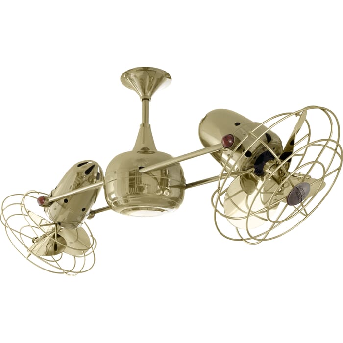 Duplo-Dinamico 3-Speed AC 39" Ceiling Fan in Polished Brass with Polished Brass blades Duplo-Dinamico 3-Speed AC 39" Ceiling Fan in Polished Brass with Polished Brass blades