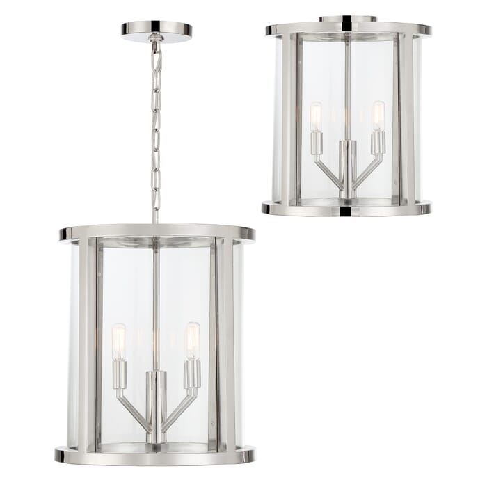 Crystorama Devon 4-Light Foyer Light in Polished Nickel Crystorama Devon 4-Light Foyer Light in Polished Nickel