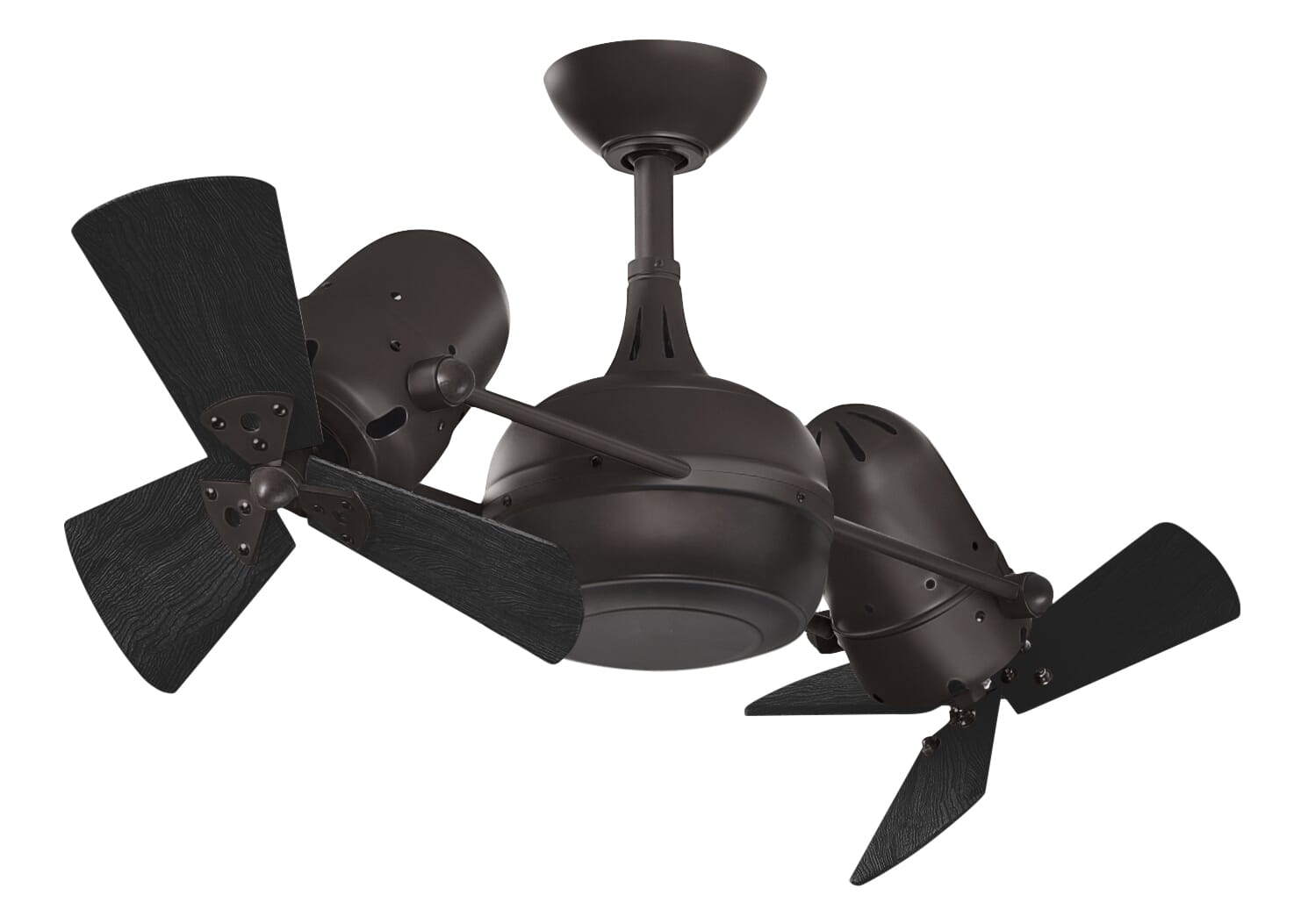 Dagny 3-Speed AC 38" Ceiling Fan in Textured Bronze with Matte Black blades