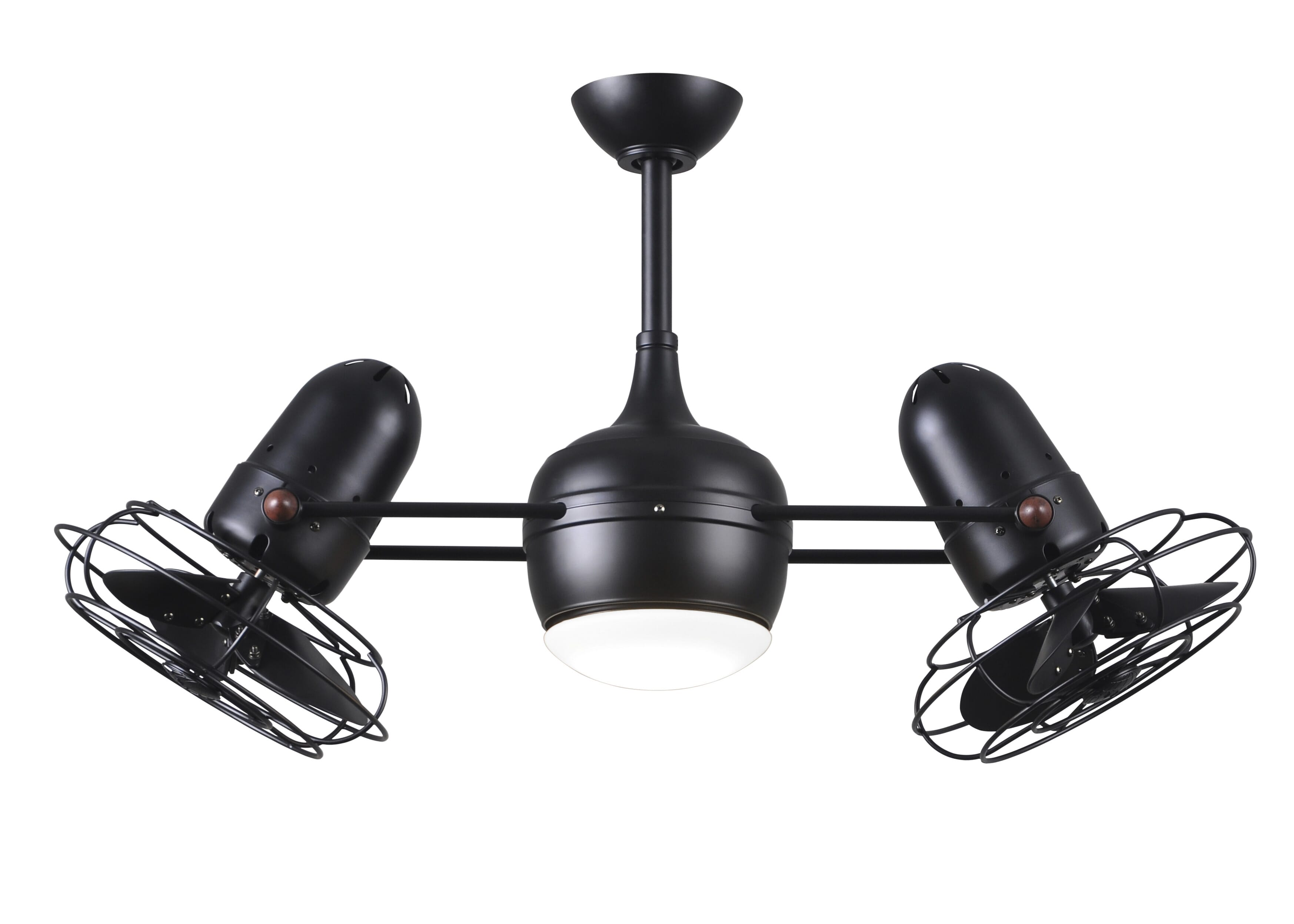 Dagny 3-Speed AC 40" Ceiling Fan w/ Integrated Light Kit in Matte Black with Matte Black blades