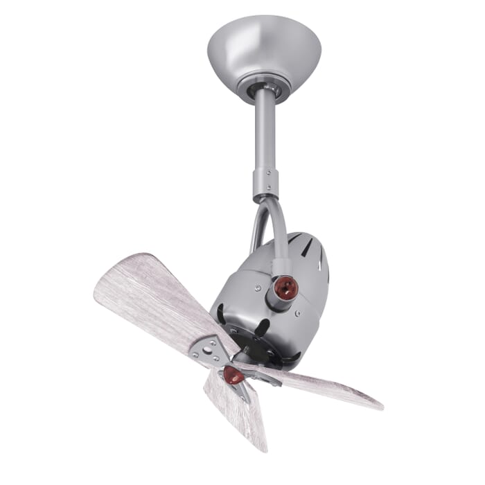 Diane 3-Speed AC 16" Ceiling Fan in Brushed Nickel with Barnwood Tone blades Diane 3-Speed AC 16" Ceiling Fan in Brushed Nickel with Barnwood Tone blades