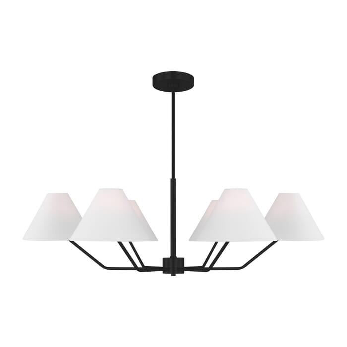 Burke 6-Light Chandelier in Midnight Black Burke 6-Light Chandelier in Midnight Black