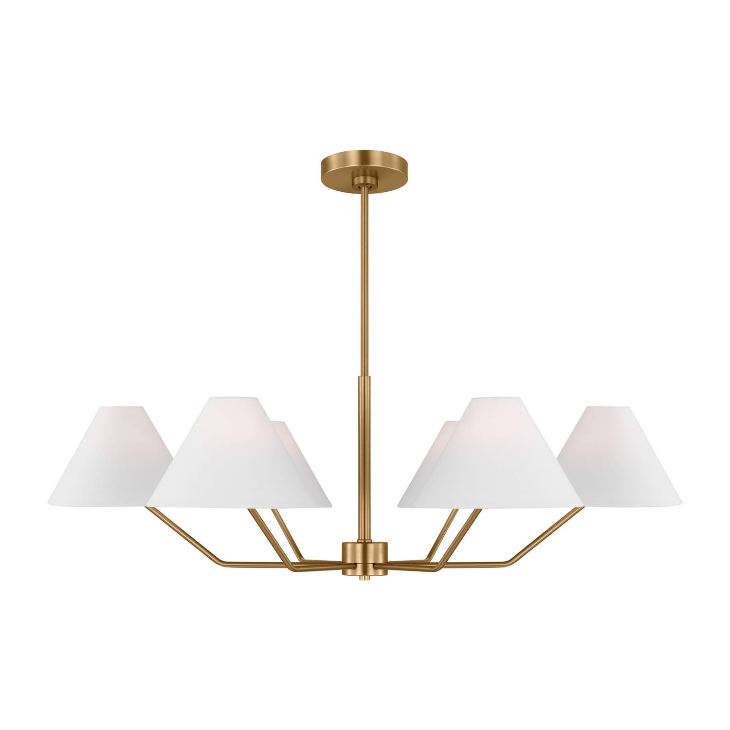 Burke 6-Light Chandelier in Satin Brass