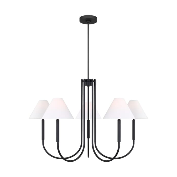 Porteau 6-Light Chandelier in Midnight Black Porteau 6-Light Chandelier in Midnight Black