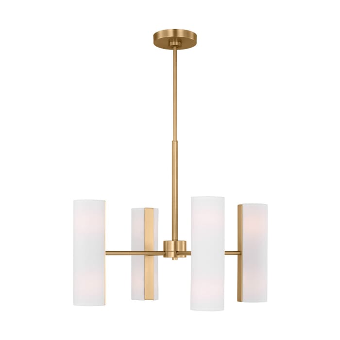 Capalino 8-Light Chandelier in Satin Brass Capalino 8-Light Chandelier in Satin Brass