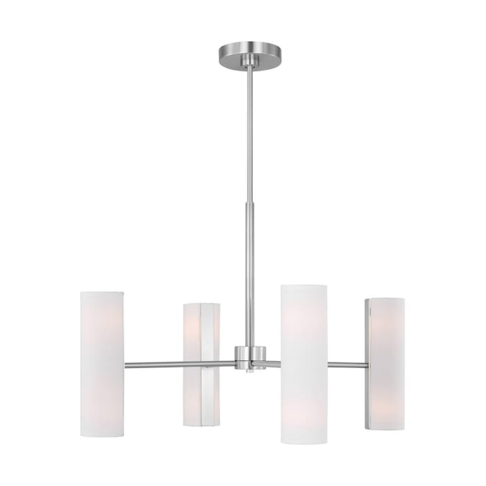 Capalino 8-Light Chandelier in Brushed Steel Capalino 8-Light Chandelier in Brushed Steel