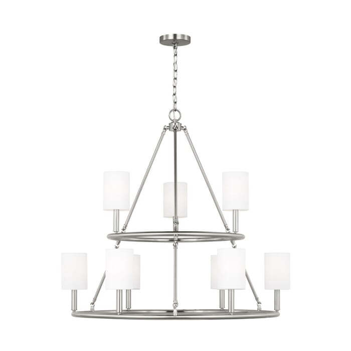 Egmont 9-Light Chandelier in Brushed Steel Egmont 9-Light Chandelier in Brushed Steel