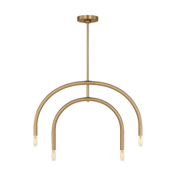 Hadden 4-Light Chandelier in Satin Brass Hadden 4-Light Chandelier in Satin Brass