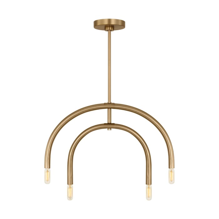 Hadden 4-Light Chandelier in Satin Brass Hadden 4-Light Chandelier in Satin Brass