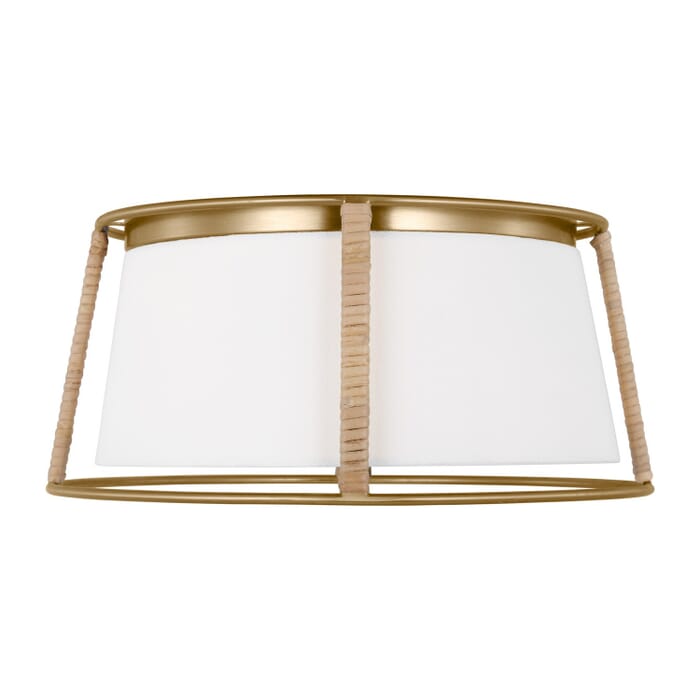 Cortes 2-Light Flushmount Ceiling Light in Satin Brass Cortes 2-Light Flushmount Ceiling Light in Satin Brass