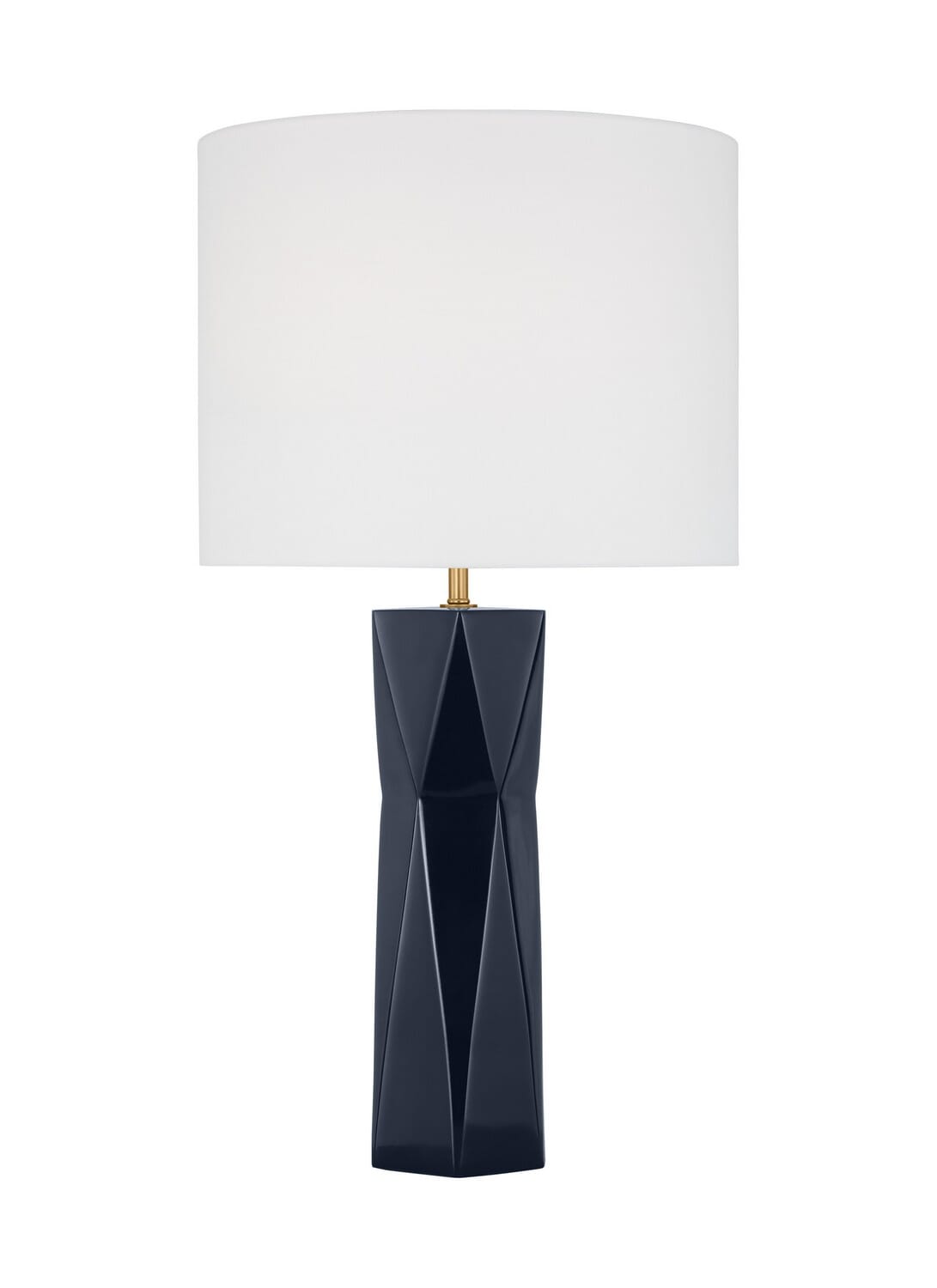 Fernwood 1-Light Table Lamp in Gloss Navy by Drew & Jonathan