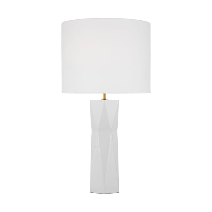 Fernwood 1-Light Table Lamp in Gloss White Fernwood 1-Light Table Lamp in Gloss White