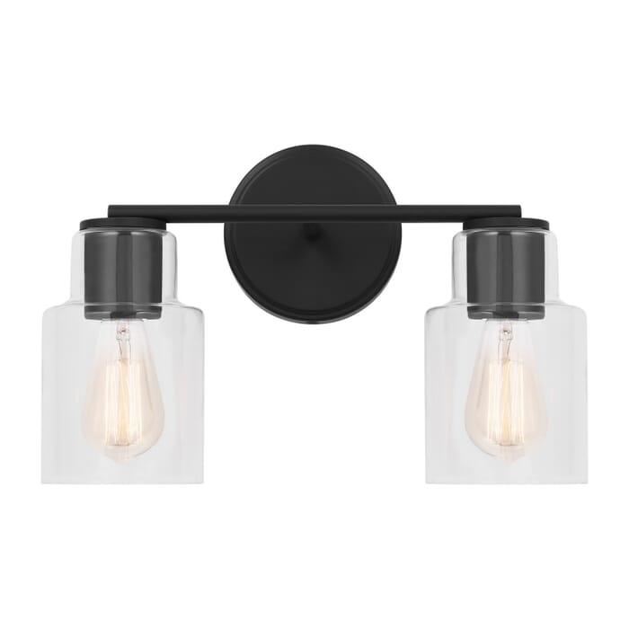 Sayward 2-Light Bathroom Vanity Light in Midnight Black Sayward 2-Light Bathroom Vanity Light in Midnight Black