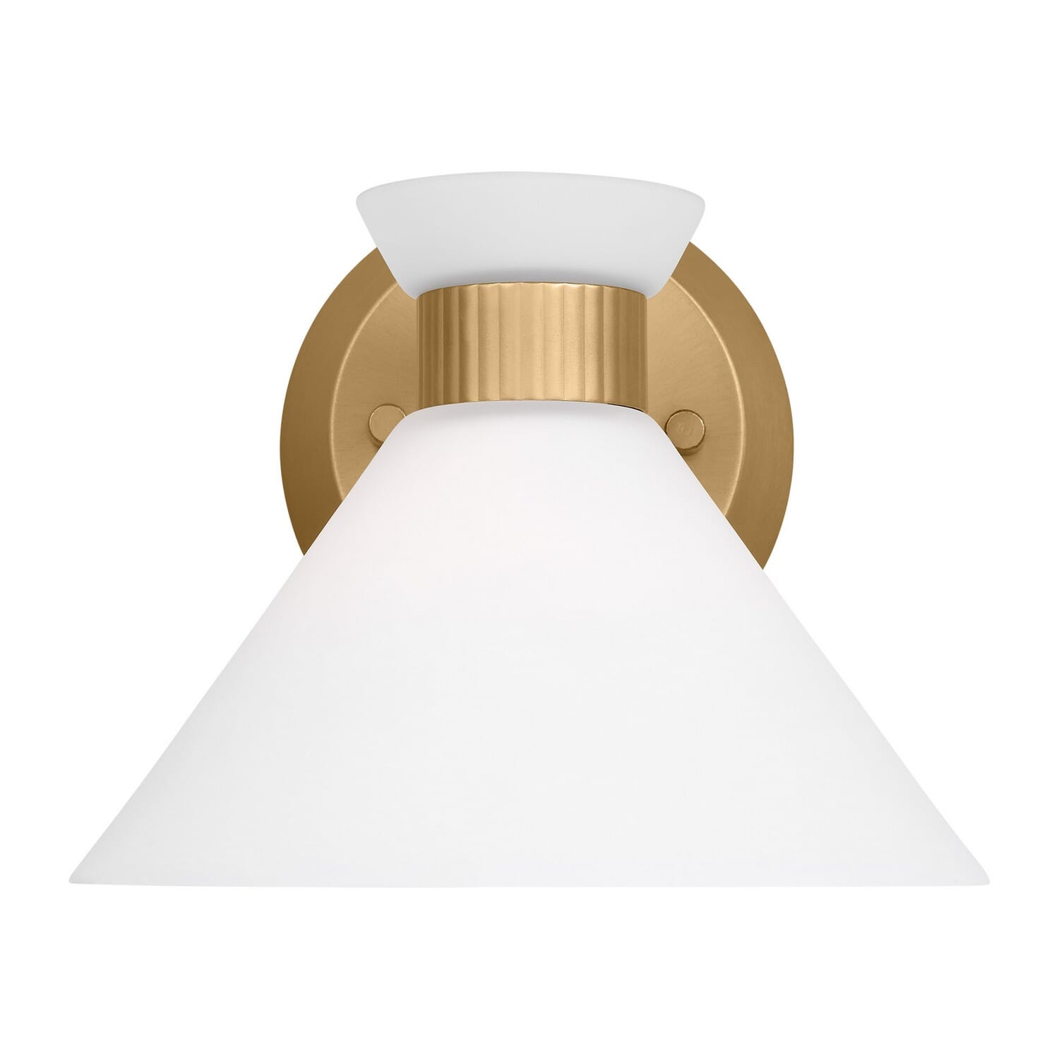 Belcarra 1-Light Wall Sconce in Satin Brass