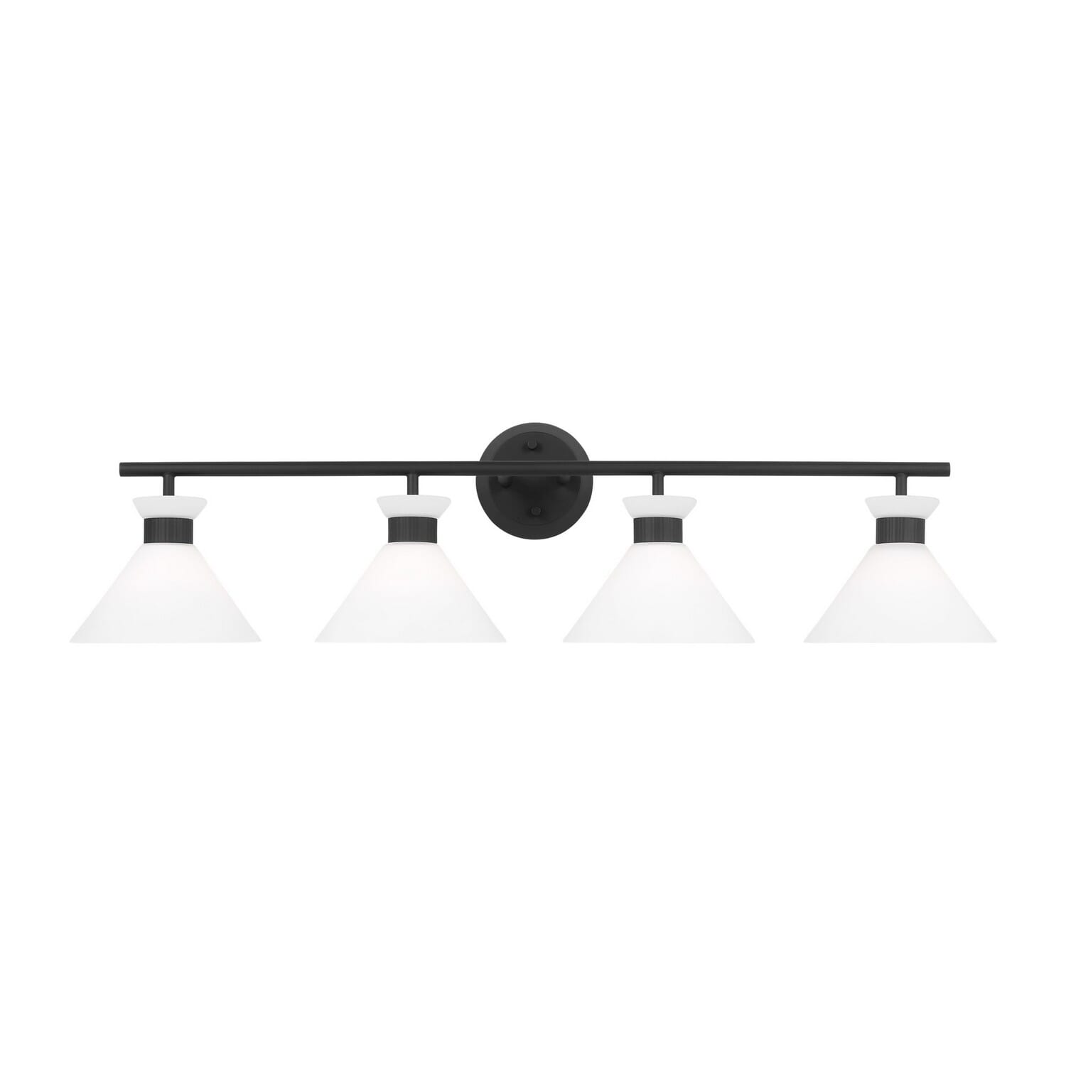 Belcarra 4-Light Bathroom Vanity Light in Midnight Black