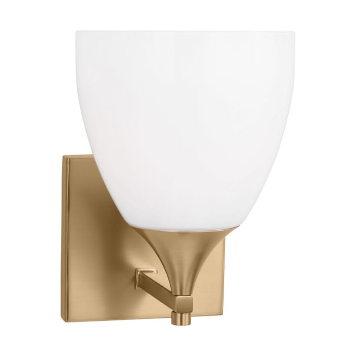 Toffino 1-Light Wall Sconce in Satin Brass Toffino 1-Light Wall Sconce in Satin Brass