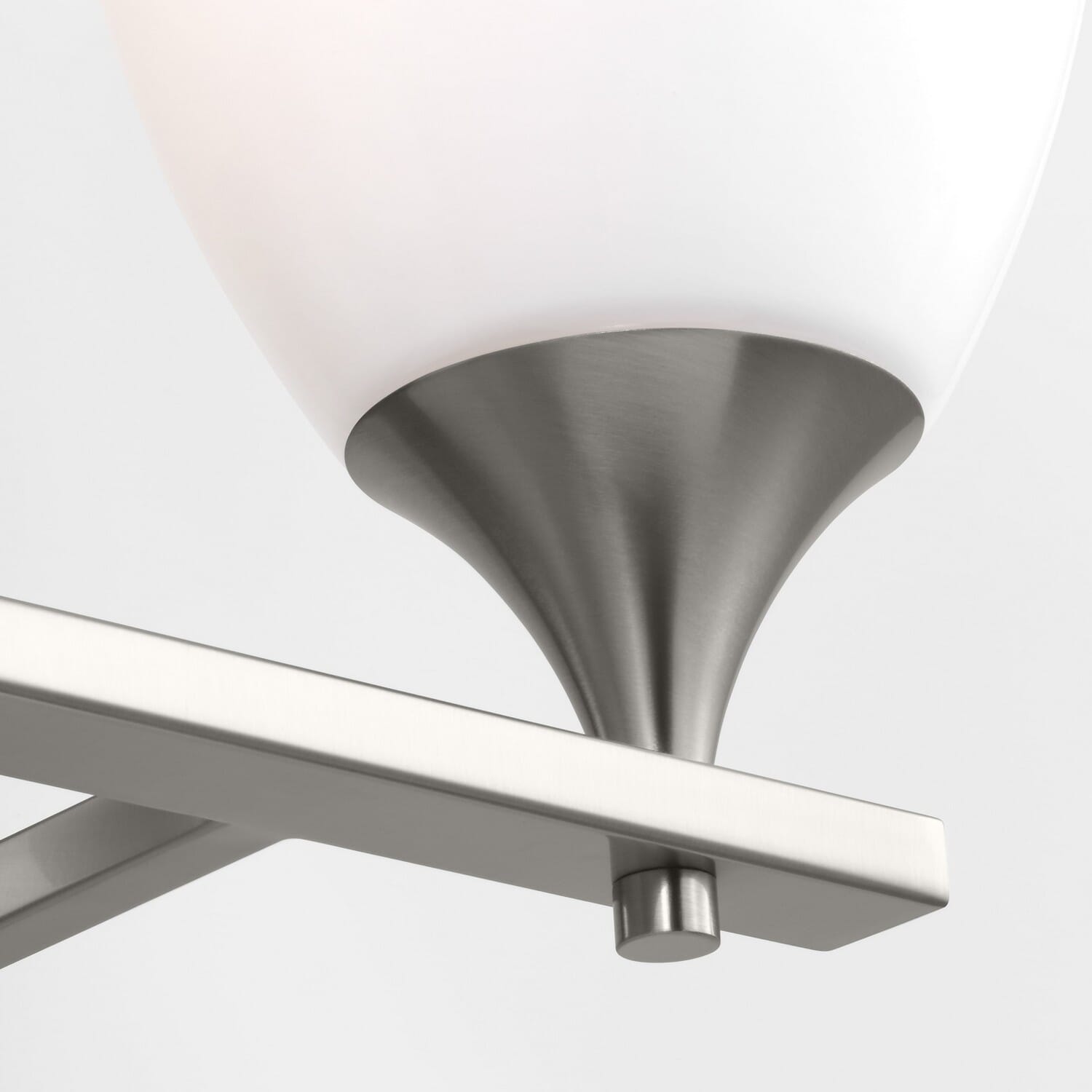 Toffino 2-Light Bathroom Vanity Light in Brushed Steel