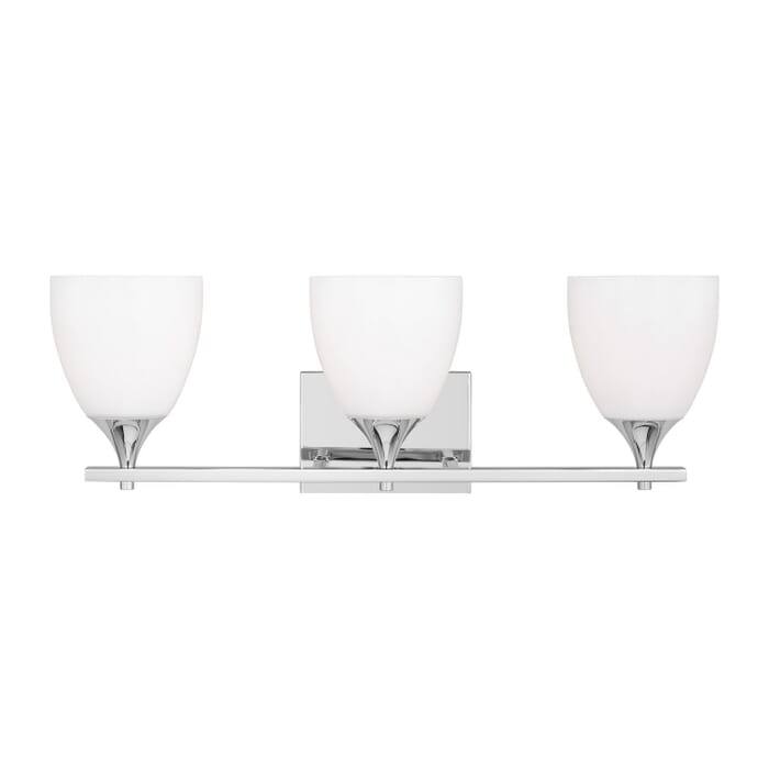 Toffino 3-Light Bathroom Vanity Light in Chrome Toffino 3-Light Bathroom Vanity Light in Chrome