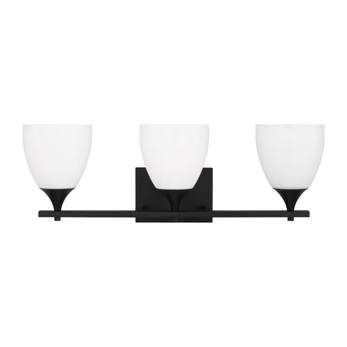 Toffino 3-Light Bathroom Vanity Light in Midnight Black Toffino 3-Light Bathroom Vanity Light in Midnight Black