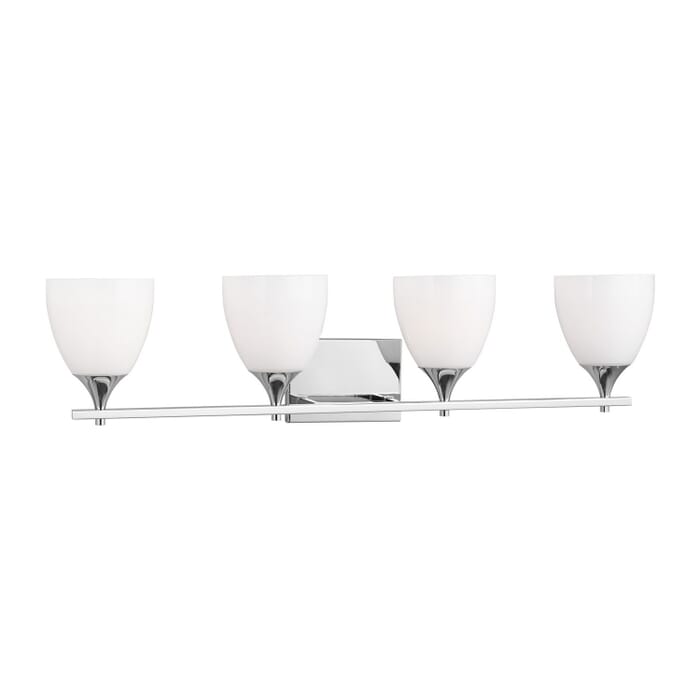 Toffino 4-Light Bathroom Vanity Light in Chrome Toffino 4-Light Bathroom Vanity Light in Chrome