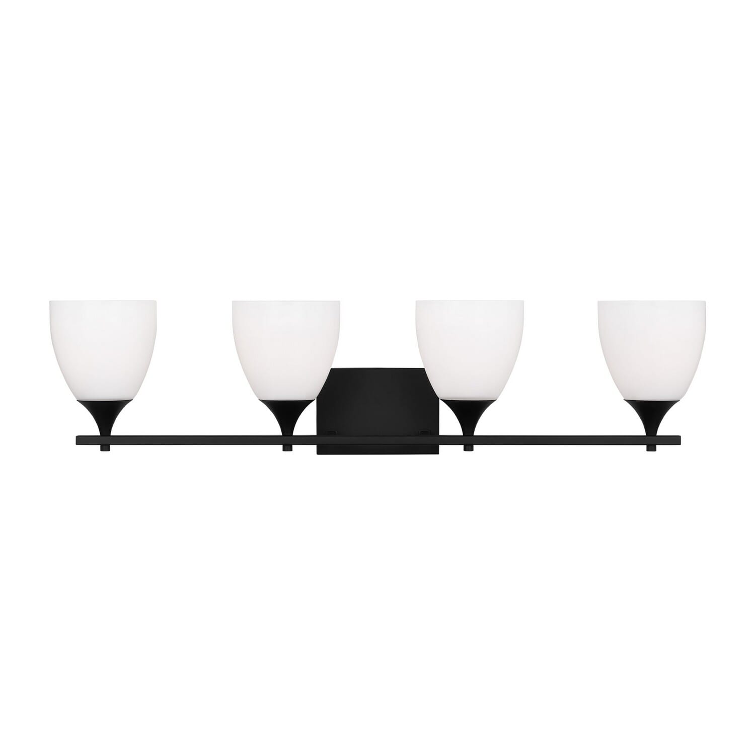 Toffino 4-Light Bathroom Vanity Light in Midnight Black by Drew & Jonathan