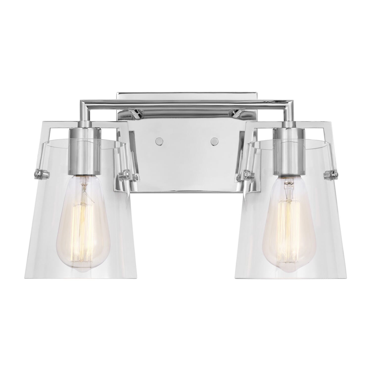 Crofton 2-Light Bathroom Vanity Light in Chrome