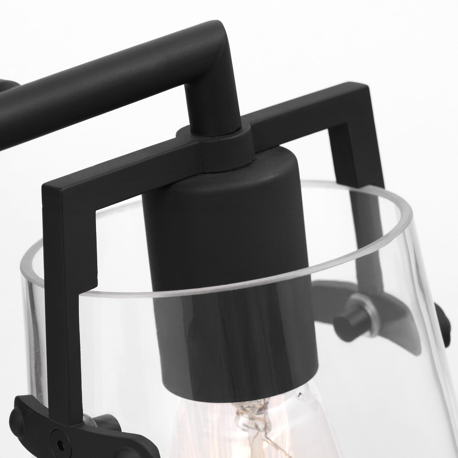 Crofton 2-Light Bathroom Vanity Light in Midnight Black