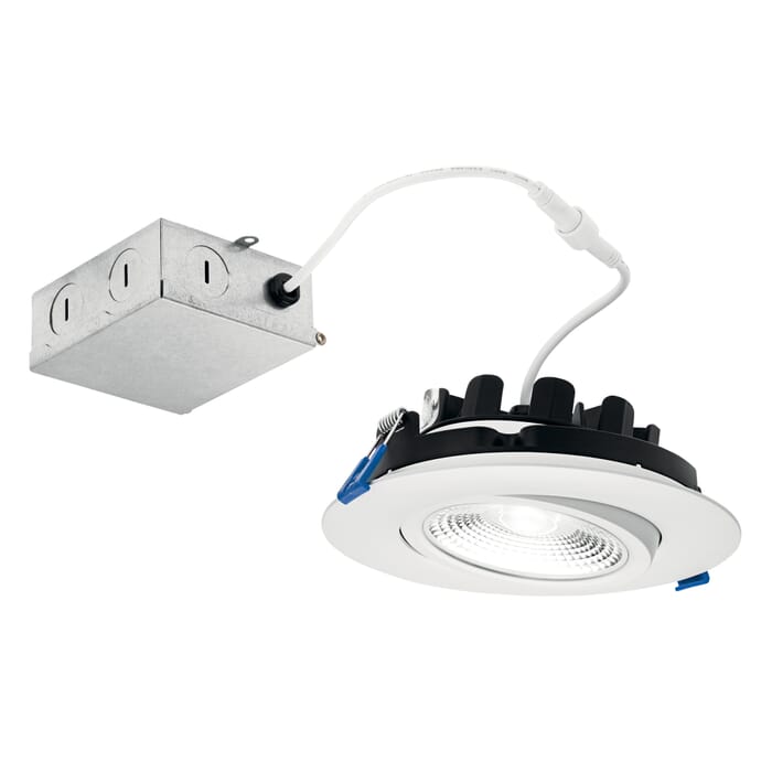 Kichler Lighting Gimble 2700K LED 6" Recessed Light in Textured White Kichler Lighting Gimble 2700K LED 6" Recessed Light in Textured White
