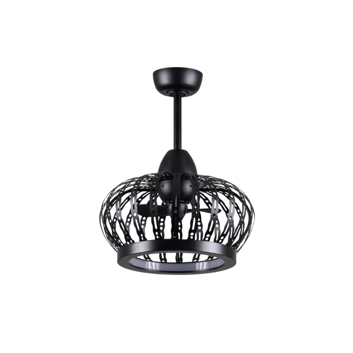 Dana 3-Speed AC 20 Ceiling Fan with Integrated Light Kit in Matte Black with Matte Black blades Dana 3-Speed AC 20 Ceiling Fan with Integrated Light Kit in Matte Black with Matte Black blades