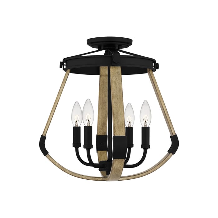 Quoizel Demura 4-Light Ceiling Light in Matte Black Quoizel Demura 4-Light Ceiling Light in Matte Black
