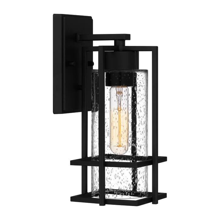 Damien 1-Light Outdoor Wall Mount in Earth Black Damien 1-Light Outdoor Wall Mount in Earth Black