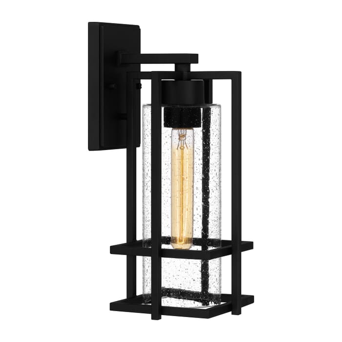 Damien 1-Light Outdoor Wall Mount in Earth Black Damien 1-Light Outdoor Wall Mount in Earth Black
