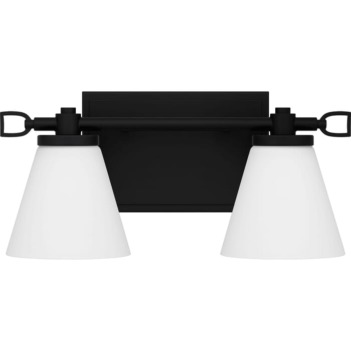 Daniels 0-Light Bathroom Vanity Light in Matte Black Daniels 0-Light Bathroom Vanity Light in Matte Black