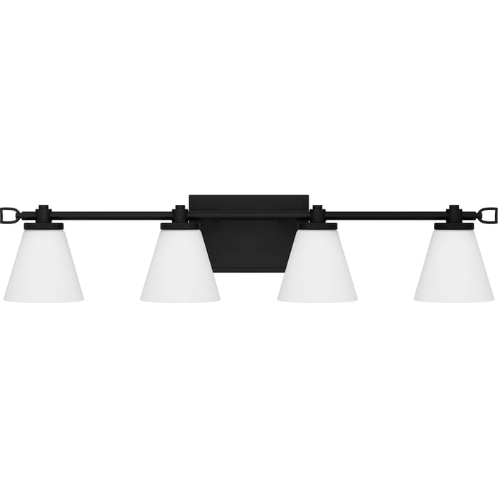 Daniels 0-Light Bathroom Vanity Light in Matte Black Daniels 0-Light Bathroom Vanity Light in Matte Black