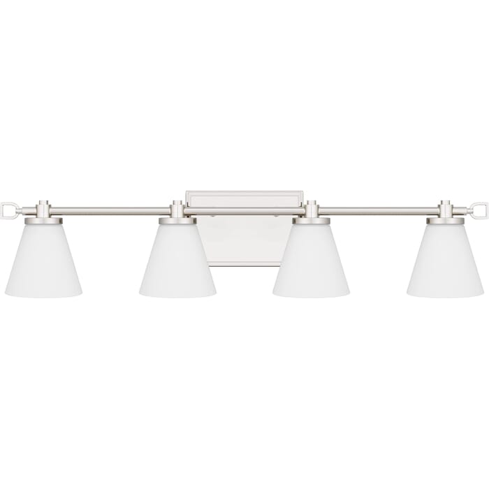 Daniels 0-Light Bathroom Vanity Light in Polished Nickel Daniels 0-Light Bathroom Vanity Light in Polished Nickel