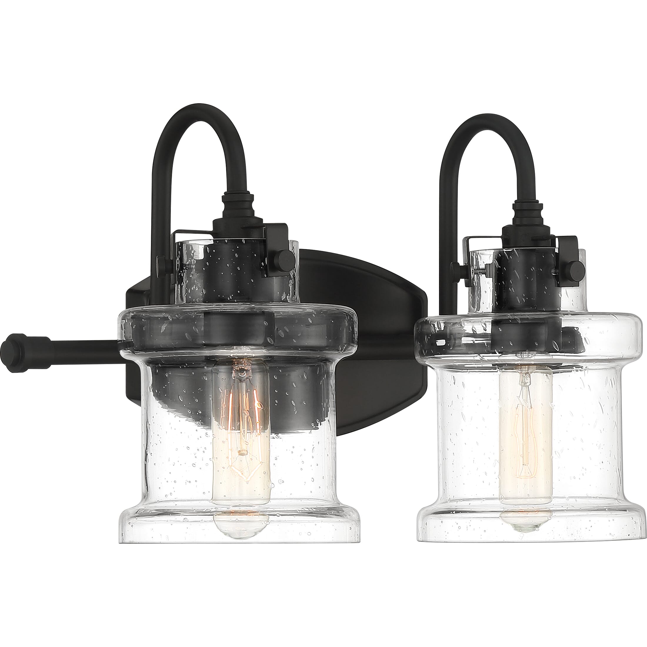 Quoizel Danbury 2-Light 10" Bathroom Vanity Light in Earth Black