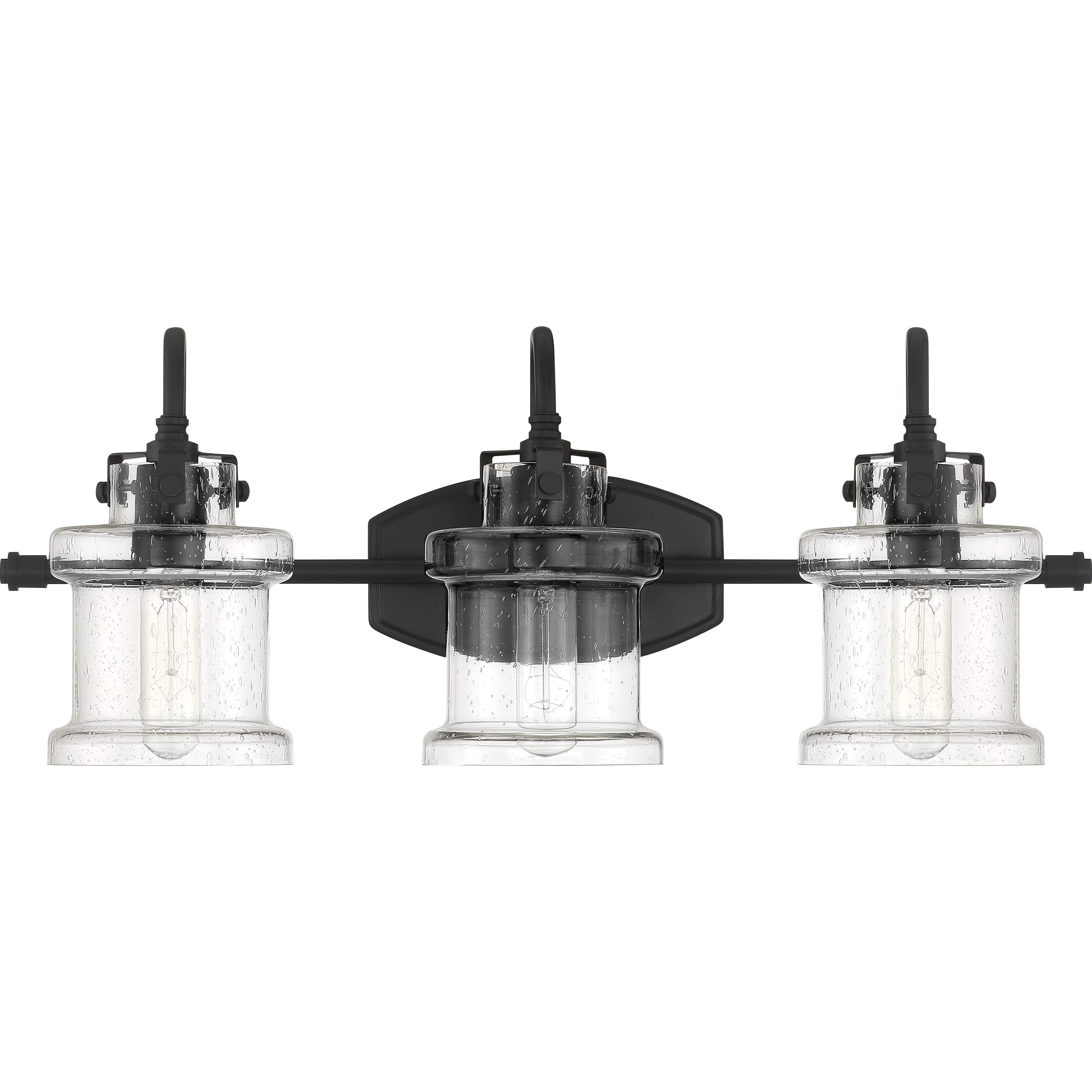 Quoizel Danbury 3-Light 10" Bathroom Vanity Light in Earth Black