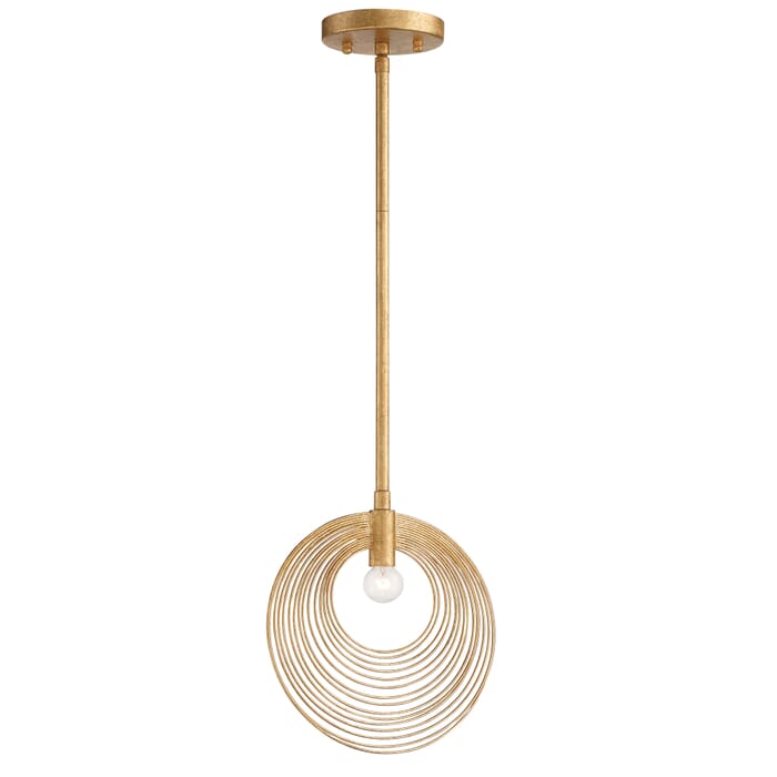 Crystorama Doral Pendant Light in Renaissance Gold Crystorama Doral Pendant Light in Renaissance Gold