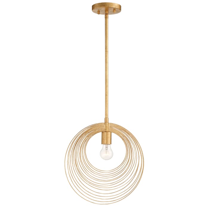 Crystorama Doral Pendant Light in Renaissance Gold Crystorama Doral Pendant Light in Renaissance Gold