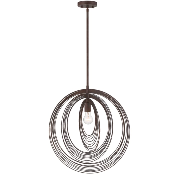 Crystorama Doral Pendant Light in Forged Bronze Crystorama Doral Pendant Light in Forged Bronze