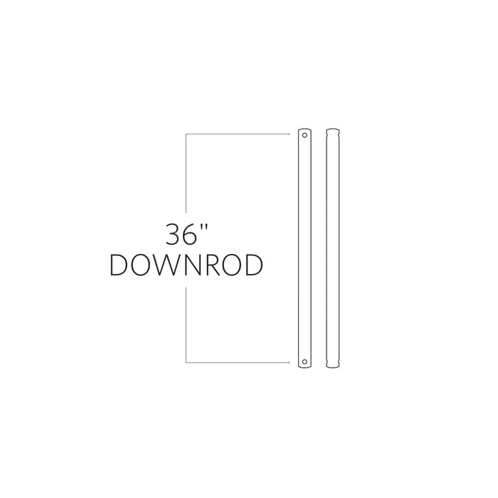 Monte Carlo 36' Downrod - Satin Nickel Monte Carlo 36' Downrod - Satin Nickel