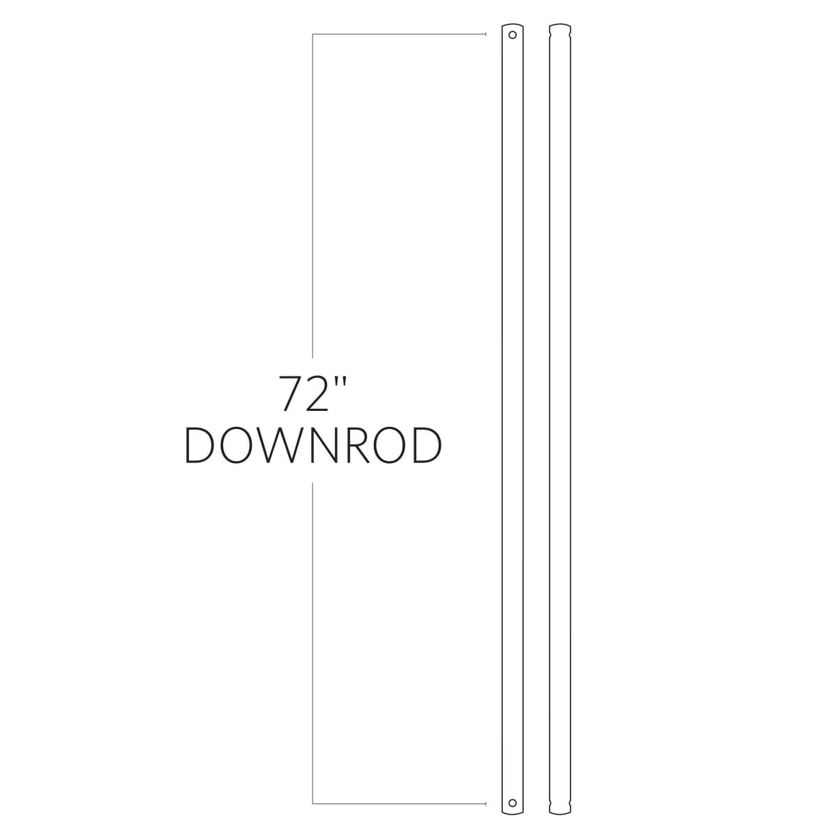 Visual Comfort Fan 72" Downrod in Koa