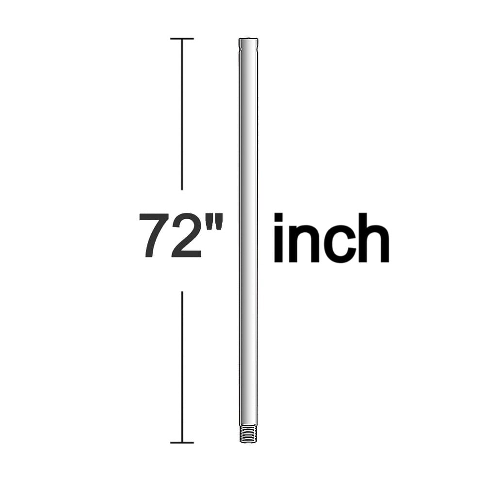 Monte Carlo 72" Downrod in Brushed Pewter - DR72BP