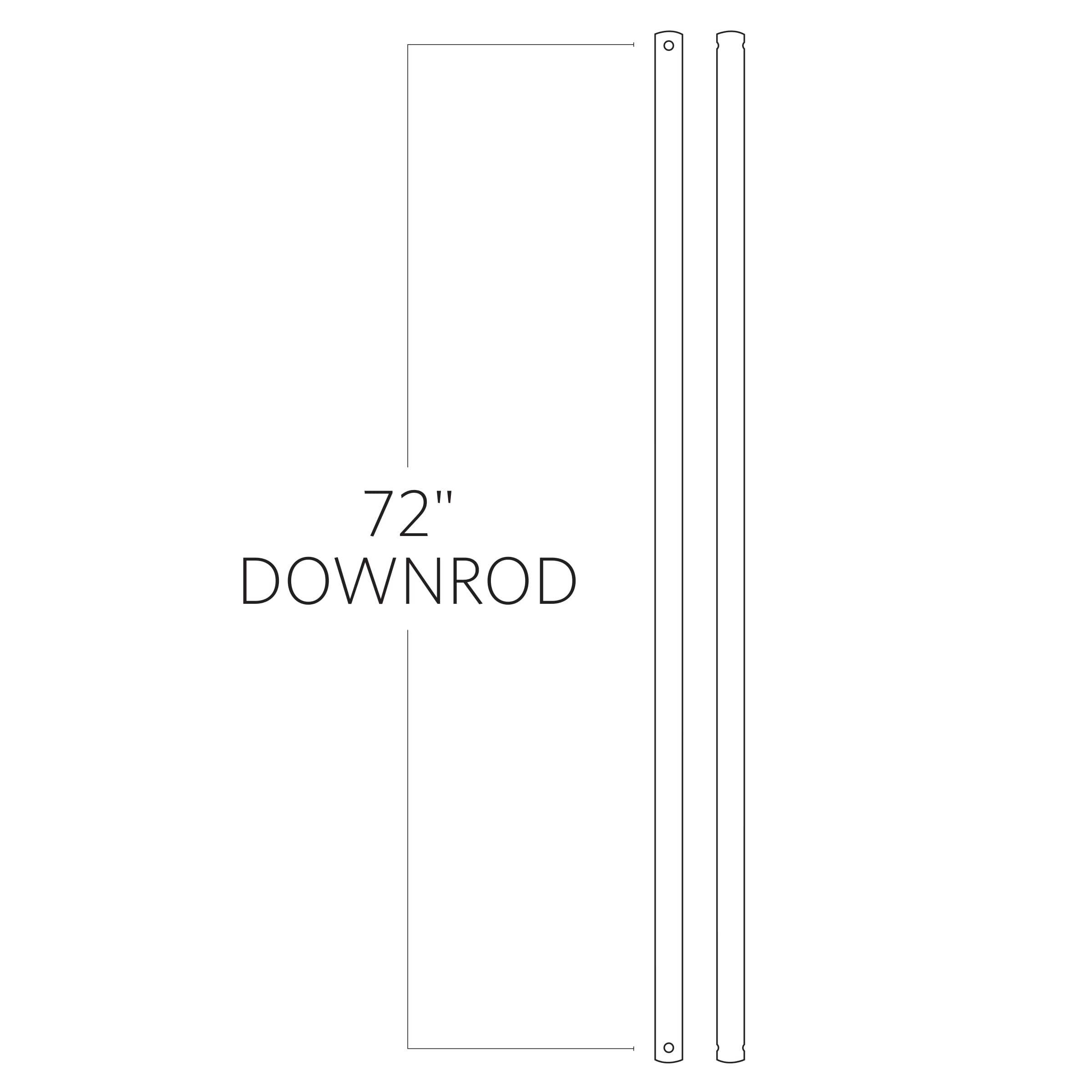 Monte Carlo 72" Downrod - Satin Nickel - DR72SN