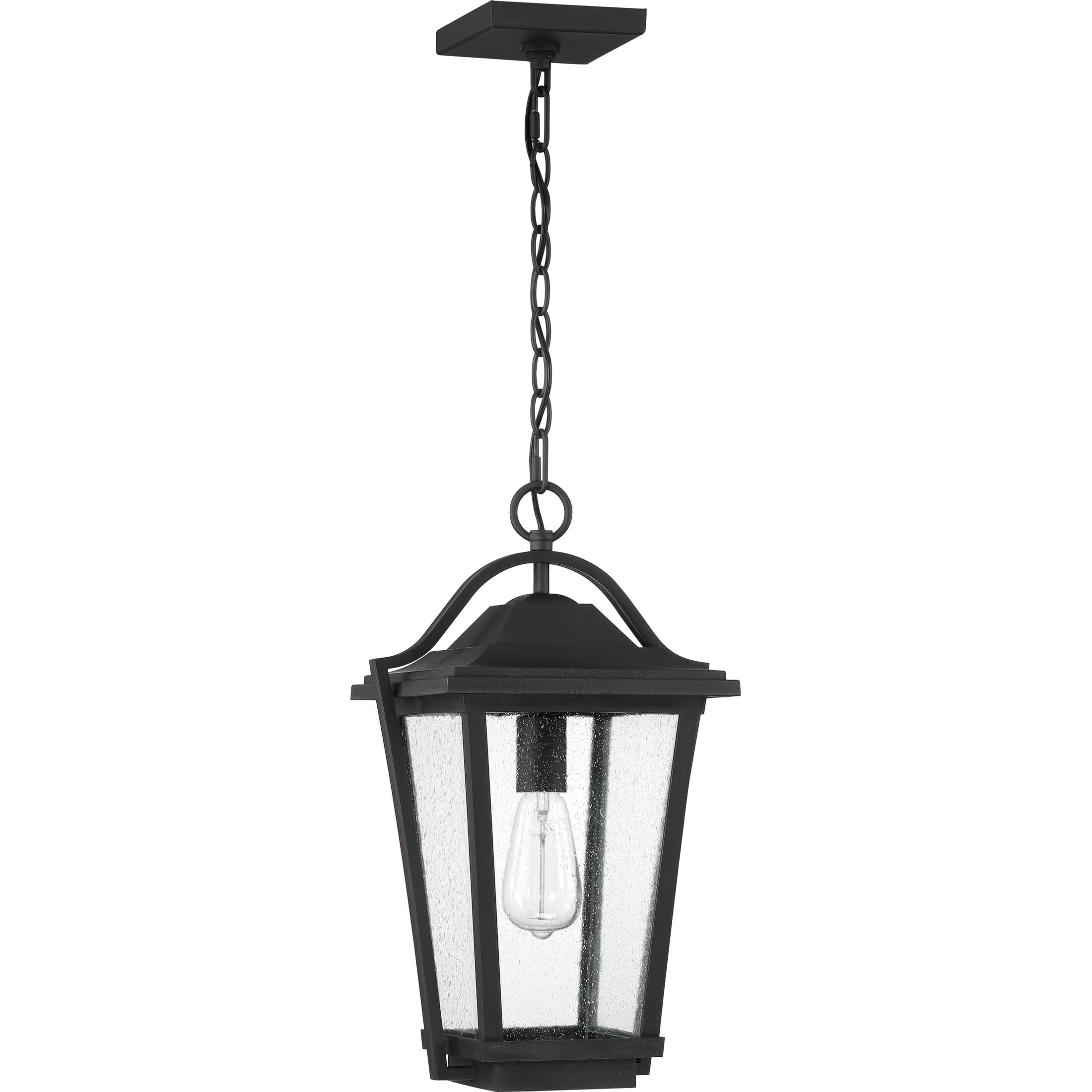 Quoizel Darius 11" Outdoor Hanging Light in Earth Black