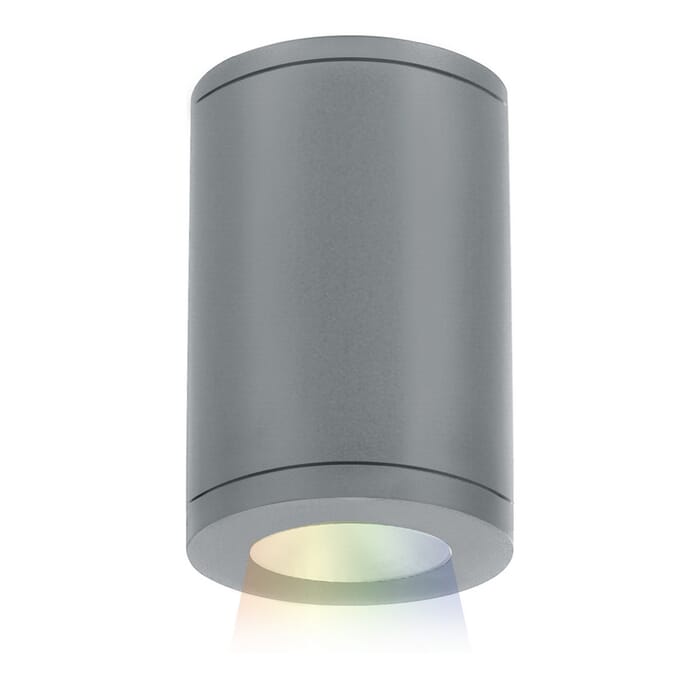 WAC Lighting Tube Architectural ilumenight 1-Light 5" LED Color Changing Flush Mount in Graphite WAC Lighting Tube Architectural ilumenight 1-Light 5" LED Color Changing Flush Mount in Graphite