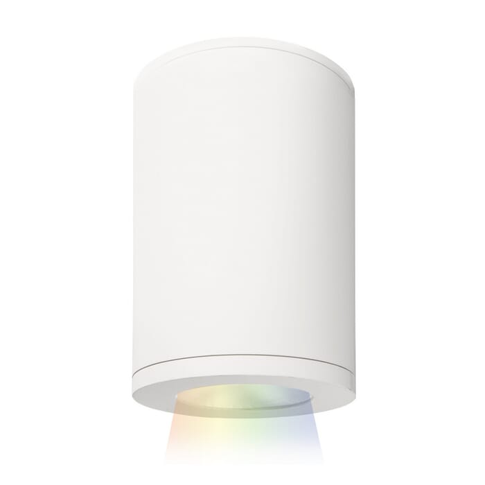 WAC Lighting Tube Architectural ilumenight 1-Light 5" LED Color Changing Flush Mount in White WAC Lighting Tube Architectural ilumenight 1-Light 5" LED Color Changing Flush Mount in White